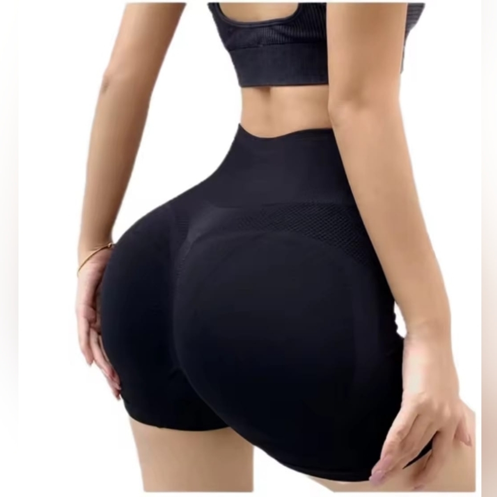 High-Waisted Black Women's Shorts